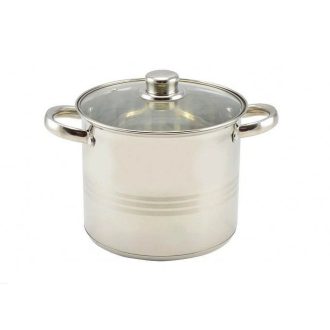 Inox fazék üvegfedővel 5 liter