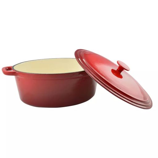 Zománcozott öntöttvas kacsasütő 32cm, 6,2l piros