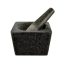 Szögletes Gránit Mozsár Törővel  13×13×8,5 cm