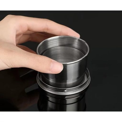 Összecsukható rozsdamentes pohár, 150 ml