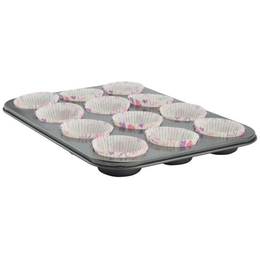 Muffinsütő tepsi 12 db-hoz, tapadásmentes bevonattal
