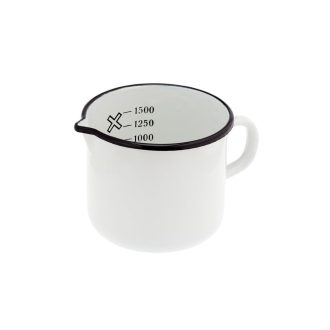 Zománcozott mércés kiöntő 1,5 literes