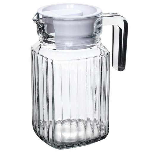 Üveg kancsó tetővel, 650 ml