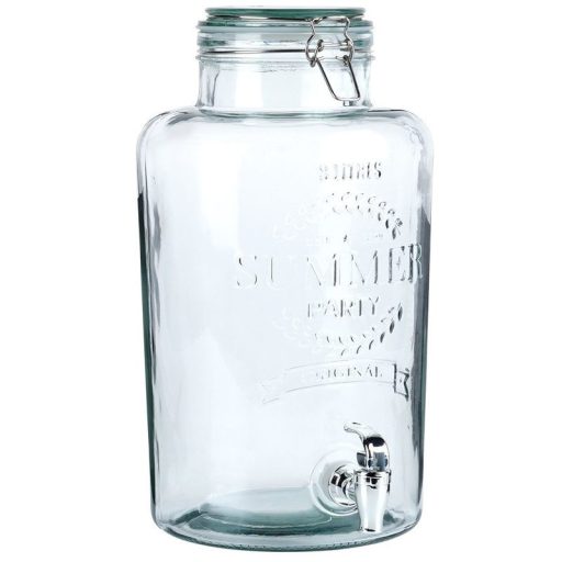 Csatos Üveg italadagoló csappal – 8 liter