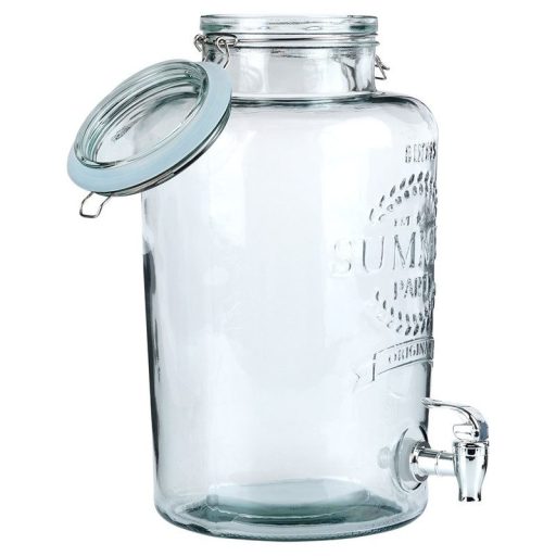 Csatos Üveg italadagoló csappal – 8 liter