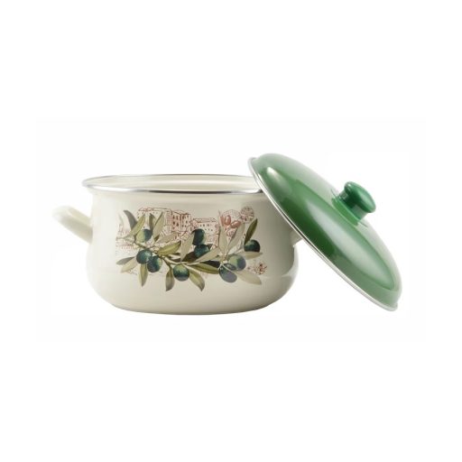 Zománcozott lábas fedővel 22cm, 4,8lit Oliva