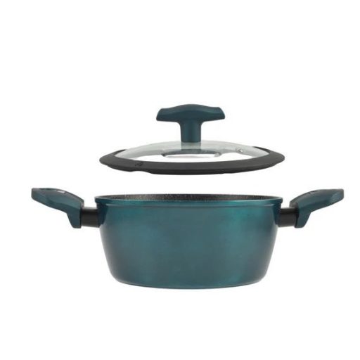 Tapadásmentes Alumínium Lábas Üvegfedővel  24 cm, 4 L Sea Line