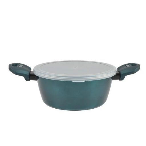 Tapadásmentes Alumínium Lábas Üvegfedővel  24 cm, 4 L Sea Line