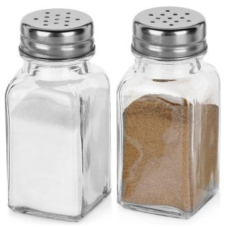 Só- és borsszóró üveg 80 ml, 2 db