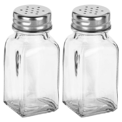 Só- és borsszóró üveg 80 ml, 2 db