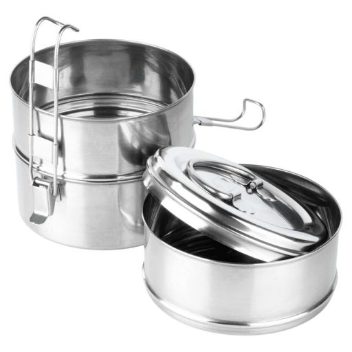 3 szintes rozsdamentes ételhordó, 3 × 900 ml