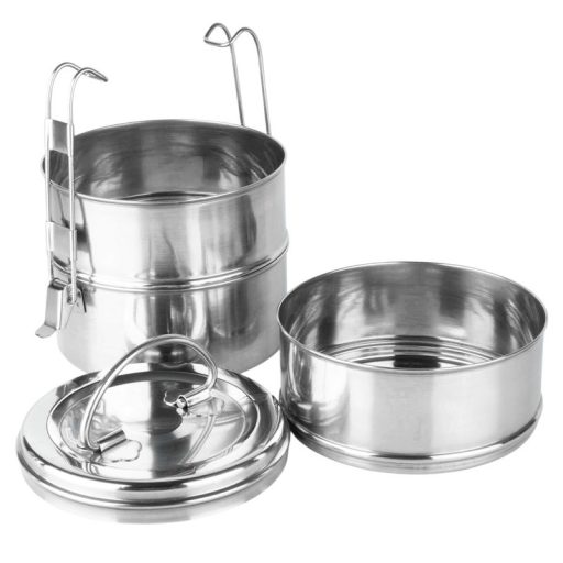 3 szintes rozsdamentes ételhordó, 3 × 900 ml
