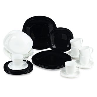 Étkészlet 30db Luminarc Carine Black&White