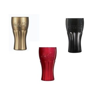   COCA-COLA üdítős pohár 370ml LOSE MIRROR Clack, Red, Gold szett