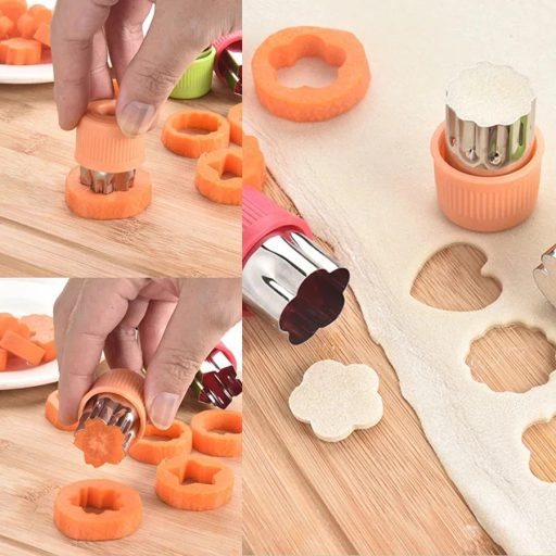 Sütikiszúró és Zöldség Gyümölcs Formázó 3 db-os kicsi