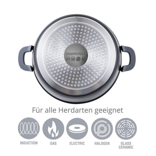 Cheffinger 10 részes tapadásmentes bevonatú edénykészlet Red