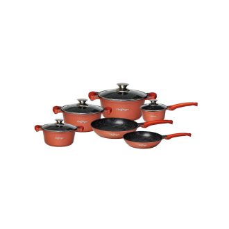   Cheffinger 10 részes tapadásmentes bevonatú edénykészlet Gold