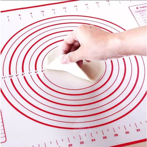 Skálázott hőálló tapadásmentes szilikon sütőlap – 60×40 cm, újrafelhasználható
