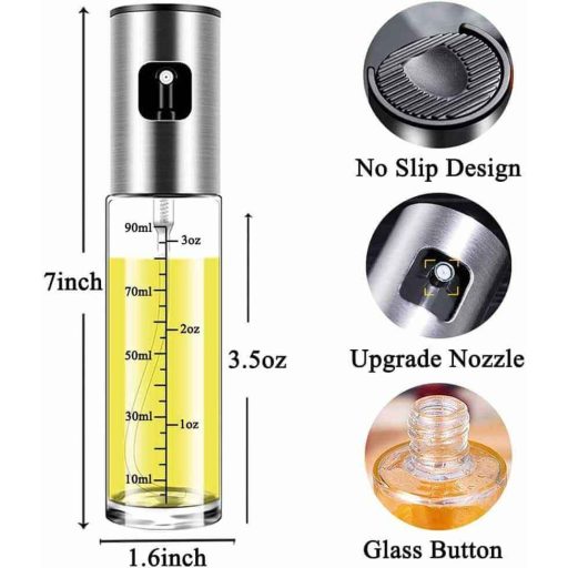 4 db-os Olaj- és Ecettartó Üvegkészlet 100 ml – Precíz adagolás modern konyhákba