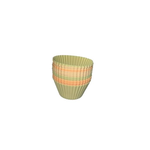 Szilikon Muffin Sütőforma Szett különböző színben, hőálló szilikonból 12db