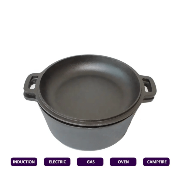 Öntöttvas lábas fedővel 26cm, 5lit - Image 2