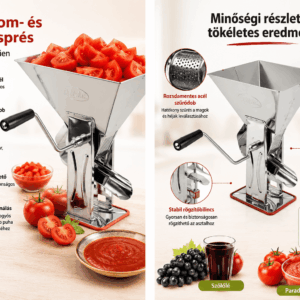 Olasz Inox Paradicsomdaráló és Passzírozó Velocissima O.M.A.C. – Made in Italy