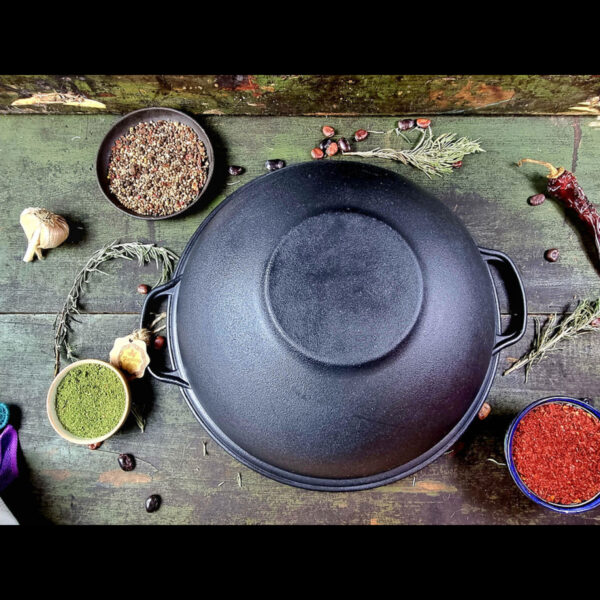 Öntöttvas wok fedővel 8 literes, 34cm - Image 3