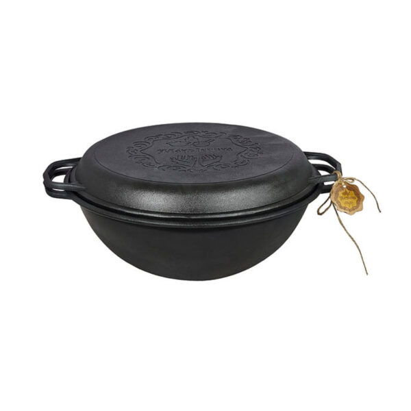Öntöttvas wok fedővel 8 literes, 34cm - Image 2