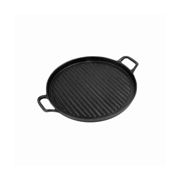 Öntöttvas grill lap kerek 2 füllel