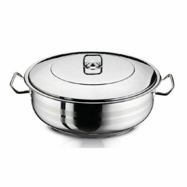 Inox Szeletsütő lábas fedővel 29 literes