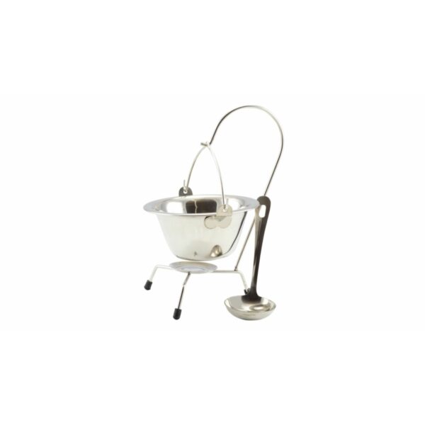 Inox tálaló bogrács szett