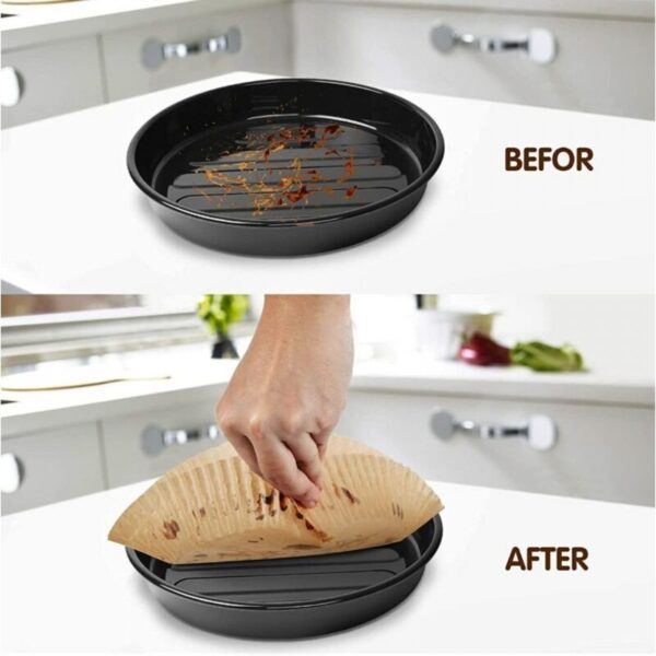 Kerek Sütőpapír Air Fryer 50 darabos 24cm - Image 3