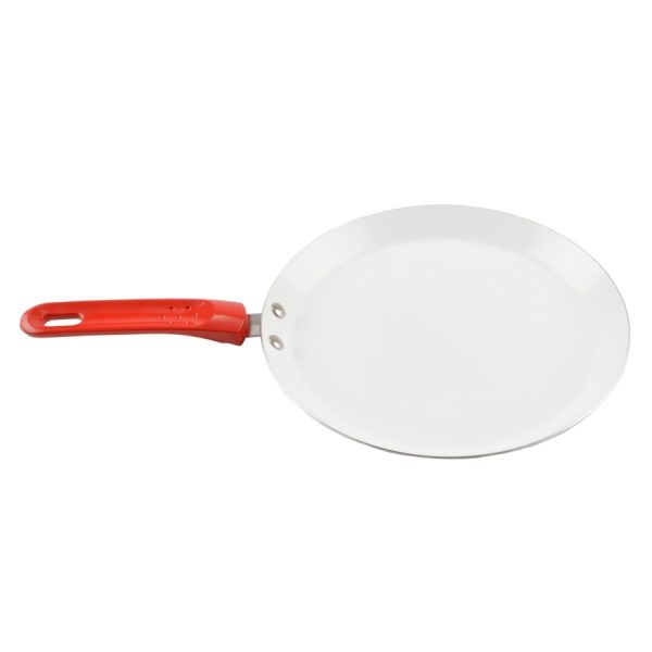 Kerámia bevonatos palacsintasütő 28 cm piros