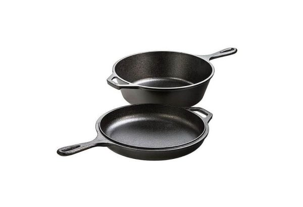 Öntöttvas serpenyő fedővel 27cm - Image 2