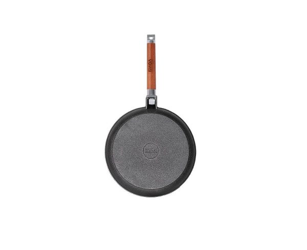 Öntöttvas palacsintasütő levehető fa nyél 24cm - Image 2