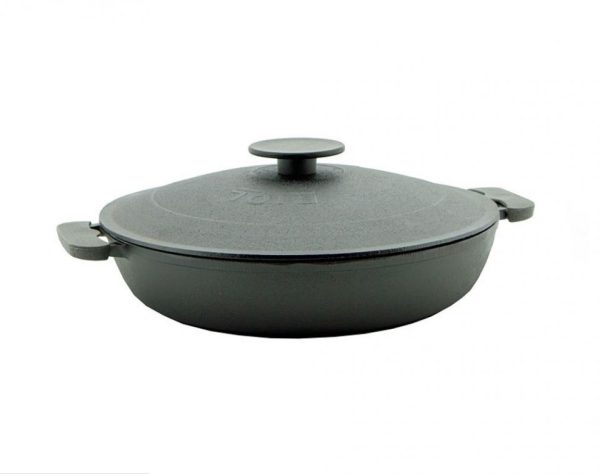Öntöttvas szeletsütő fedővel 40cm