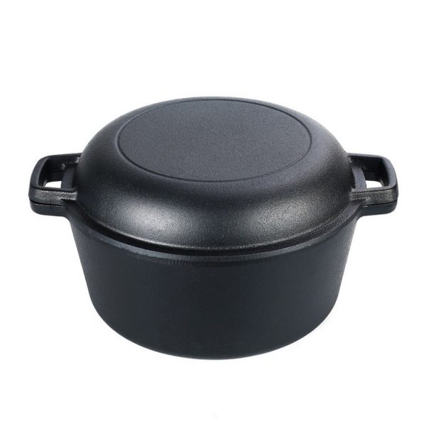 Öntöttvas lábas fedővel 26cm, 5lit
