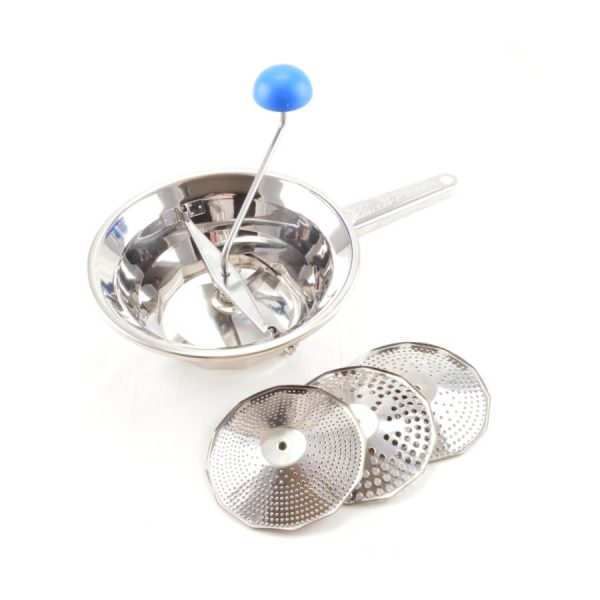 Olasz minőségi inox hal és paradicsompasszírozó 3 betétes 24cm Emanuel - Image 3