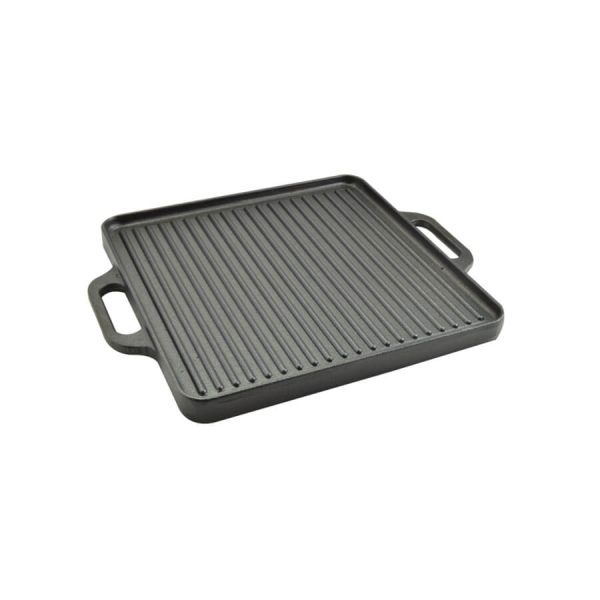 Öntöttvas grill lap 2oldalas 33*33cm