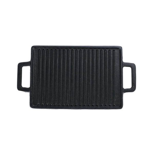 Mini öntöttvas grill lap 2oldalas 28,5x14,5cm