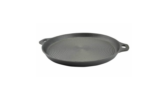 Öntöttvas kerek grill lap 33cm