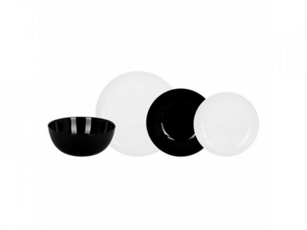 Étkészlet Luminarc Diwali fekete/fehér 19db