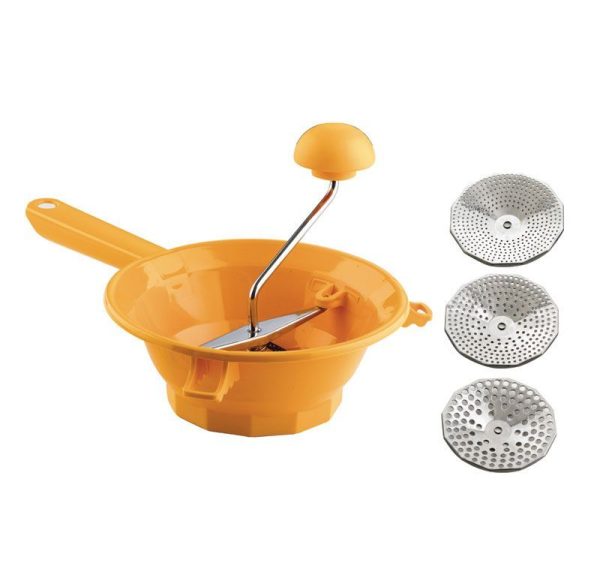 Hal és paradicsompasszírozó műanyag 3 betéttel 24cm Tilly - Image 3