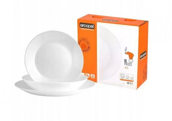 Étkészlet 18db Arcopal Zelie White