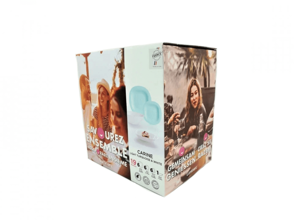 Étkészlet Luminarc Carine Turquoise&White, 19 részes – Kapcsolódjunk az ...