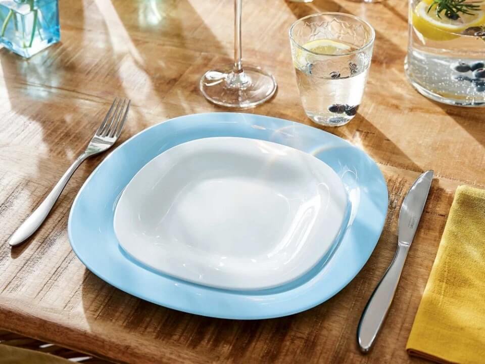 Étkészlet Luminarc Carine Turquoise&White, 19 részes - Image 4