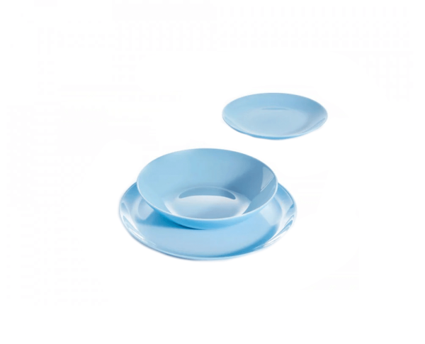 Étkészlet Luminarc Diwali light blue, 19 részes