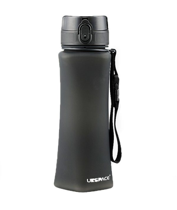 Uzspace Tritan slim kulacs, BPA-mentes, fekete 700ml
