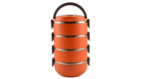 Ételhordó 4 x 500 ml narancssárga