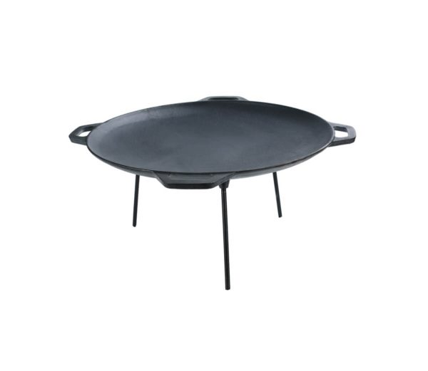 Öntöttvas grilltárcsa 50cm, 4 fogantyúval